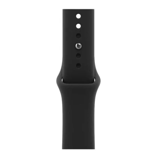 Apple Watch Series 12 GPS 46mm Black Aluminium Case with Black Sport Band - M/L